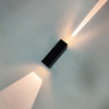 6W Black Beam Moderne Wandleuchte Außenbeleuchtung Innen Wasserdichte LED-Lampe Wohnzimmer Gang Park Landschaft Garten Licht