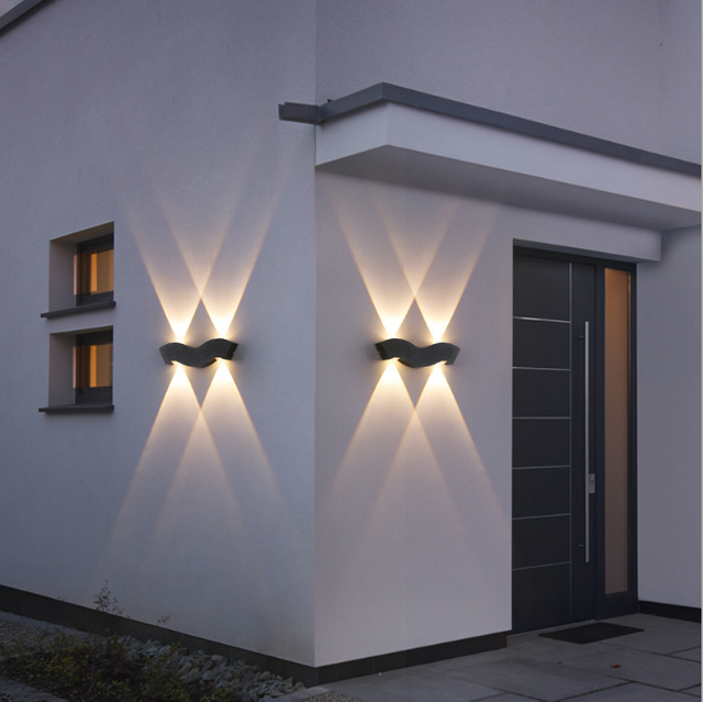 4W Wasserdichte IP65 Wand Lampe Nordic Einfache Led Wohnzimmer Wand Lampe Hotel Halle Korridor Beleuchtung Up Und Unten licht