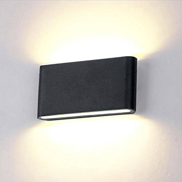 18W LED IP65 Außenbeleuchtung Moderne Wandleuchte Innen Wasserdichte LED Wandleuchte Wohnzimmer Licht quadratische LED-Wandleuchte