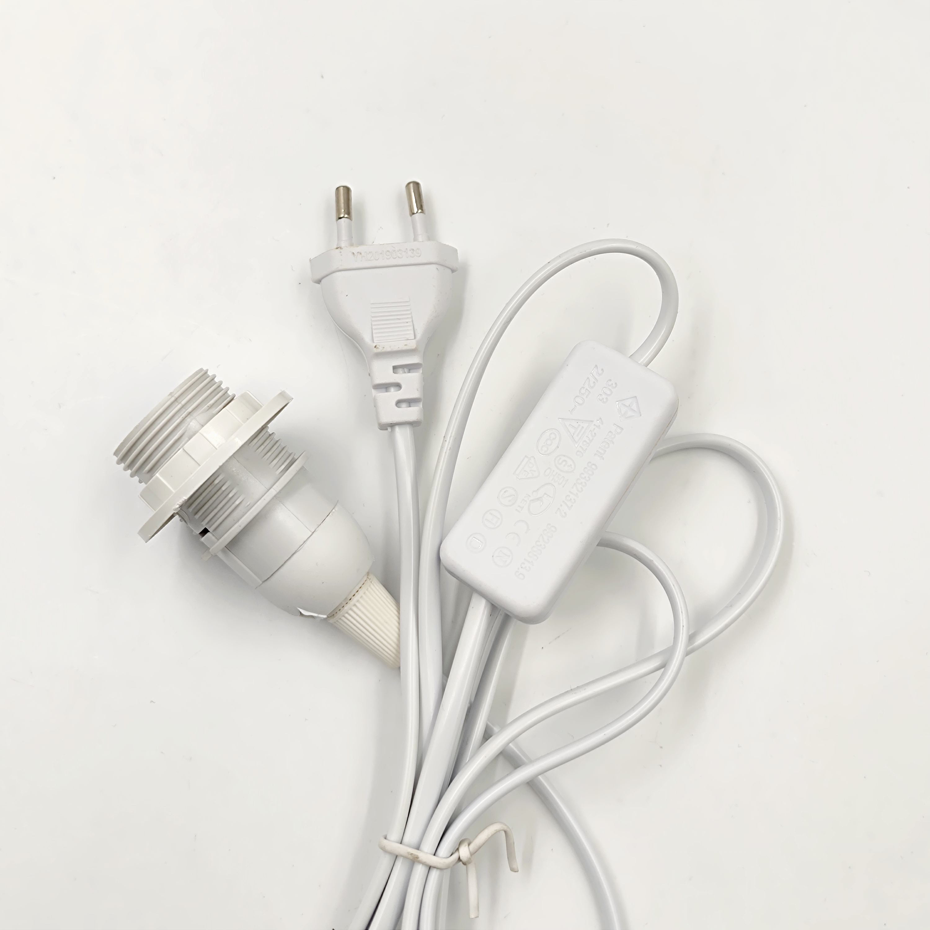 Lampenfassung Kabel E14 US-Stecker Glühbirnenfassung Pendelleuchte 303 Schalter Maßgeschneiderter ABS-PVC-Kupfer-Schalter-Stil Himalaya-Salzlampe
