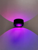 5-W-Kreis-Wandleuchte RGB mit Controller für Innendekoration, erhellende Lichter, schwarz/weiße LED-Wandleuchte, Auf- und Ablicht