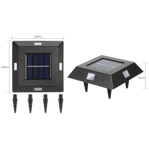 4 LED Solar Lampe IP65 Wasserdichte Außenleuchte Innenhof Wandleuchte für Garten und Villa Dekoration Stufenlicht
