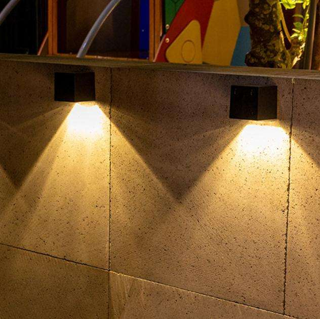 Neue solar wandleuchte im freien garten wandleuchte haushaltsplatz nachtlicht energiesparlampe im freien wasserdicht 