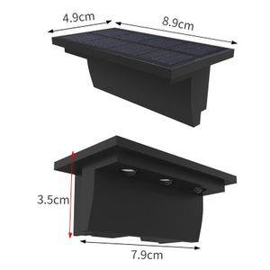 Solarleuchte, wasserdicht, intelligente Lichtsteuerung, Sonnenlicht im Freien, für Garten, Straße, Landschaft, Balkon, Dekor, Solar-Wandleuchte