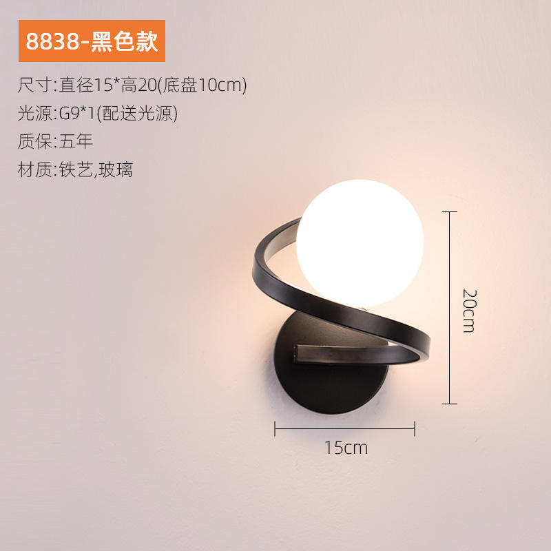Klassische Lampen Kristall Schlafzimmer Nachttisch Montieren Innen Licht Innen Dekorative Gold Schwarz Metall Moderne Led Glas Wandleuchte