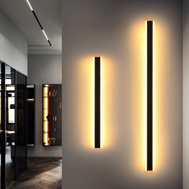 LED Aluminium Modern Garden Rechteckige wasserdichte Wandleuchte