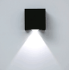 3W LED-Wandleuchte, einseitige Wandleuchte, Aluminium-Einzelkopf-Wandleuchte, AC85-265V, gebürstetes schwarzes Silbergehäuse