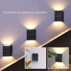 Outdoor Solar Lampen Wasserdichte Wand Lampen Leistungsstarke Unten Garten Dekorative Straßen Lampen Hause Treppe Solar Powered Lichter