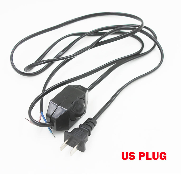 Heißer verkauf 301 Dimmbare Taste Schalter EU Stecker Draht 301 dimmer schalter UNS Stecker AC110-220V 1,8 M draht