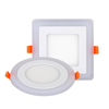 6W 9W 16W 24W LED-Deckeneinbauleuchte, Painel-Lampe, Heimdekoration, rund, quadratisch, LED-Panel-Downlight, Blau + Weiß