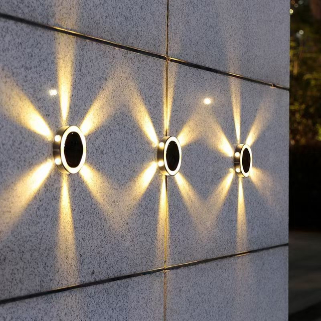 LED Solar Power Disk Licht Outdoor Garten Solar U-licht Deck Licht Scheinwerfer Vergraben Solar Led Lampe Garten Dekoration