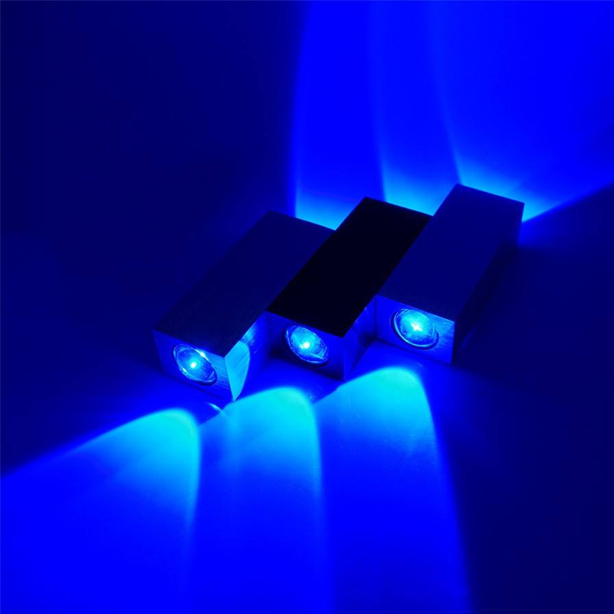 Dekorative LED-Leuchte 4 wasserdichte Treppenwandleuchte und modernes Nachtlicht im Freien LED-Wandleuchte im Freien wasserdichte Wand