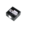 3W LED-Wandleuchte, einseitige Wandleuchte, Aluminium-Einzelkopf-Wandleuchte, AC85-265V, gebürstetes schwarzes Silbergehäuse
