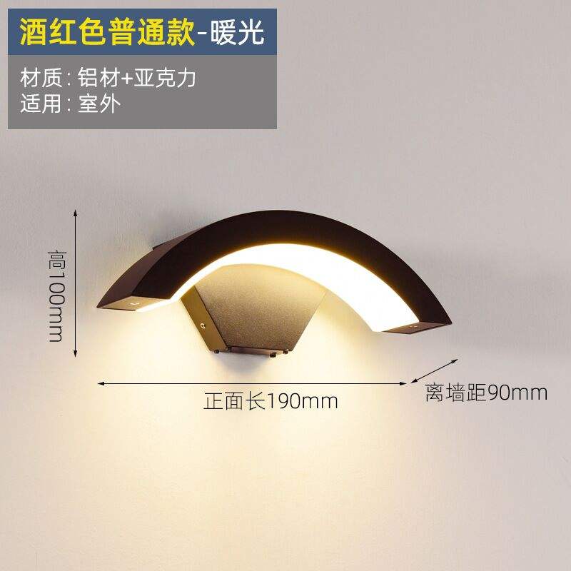 Neueste Tuya 9W/12W Wand Lampe Licht App Steuerung Smart außen Beleuchtung Acryl Wand Montiert Licht led Smart Wand Lampen Leuchte