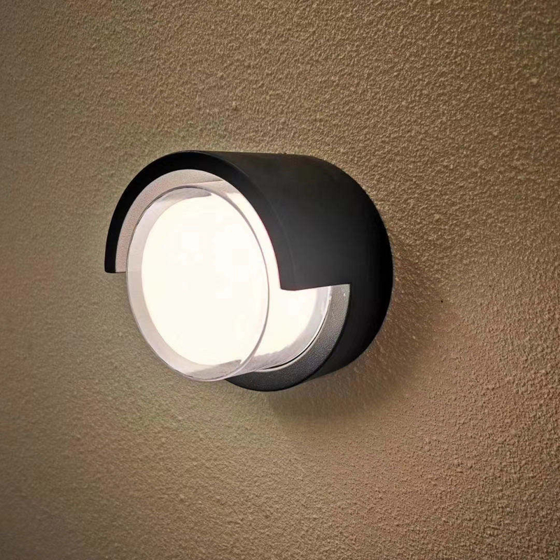 Wasserdichte Led-wandleuchte Garten Außendekoration Haustür Beleuchtung Wandleuchte AC85-260V Leuchte Schwarz Lampenschirm Leuchte
