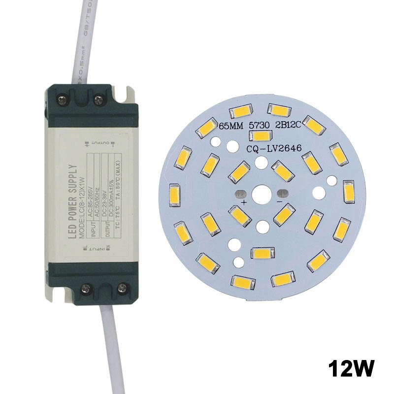 7W SMD5730 Leuchtdiodenchip + Kunststoffgehäuse LED-Treiber-Netzteil für LED-Deckenleuchte