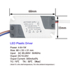 4–5 W LED-Treiber, Lichttransformator, Netzteil, Adapter, Eingang AC85–265 V, DC12–18 V, Konstantstrom 300 mA, für 5050/3528 LED-Streifen