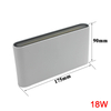 12W/18W Aluminium AC85-265V High Power Led Dekoration Wandleuchte für Indoor Outdoor Up Und Down LED Wandleuchte Wasserdicht IP65