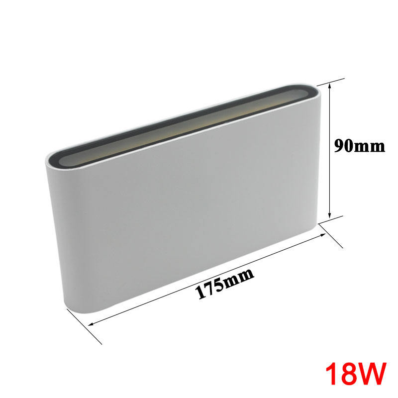 12W/18W Aluminium AC85-265V High Power Led Dekoration Wandleuchte für Indoor Outdoor Up Und Down LED Wandleuchte Wasserdicht IP65