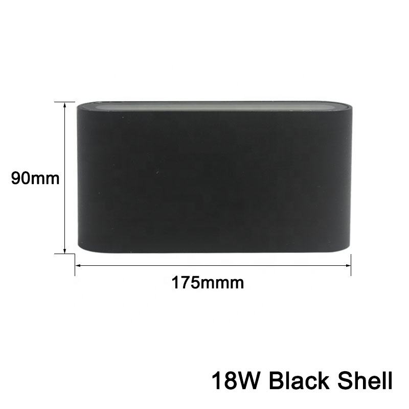 Moderne wasserdichte 18-W-LED-Wandleuchte für den Außenbereich, IP65, Aluminium, nach oben und unten gerichtete Wandleuchte, Garten-Veranda-Wandleuchte, Dekorationslicht, 110 V, 220 V