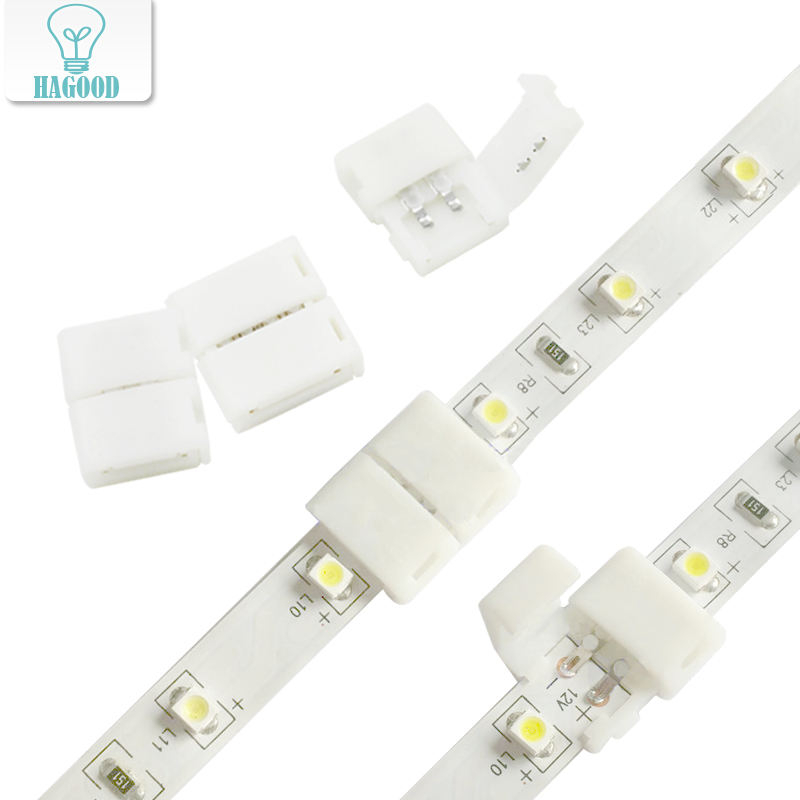 8 mm2P/10 mm 2 P/10 mm 4 P lötfreier Splitter rechts, schnell, kein Löten, Eckadapter, 12 V, 3528/5050 LED-RGB-Streifen