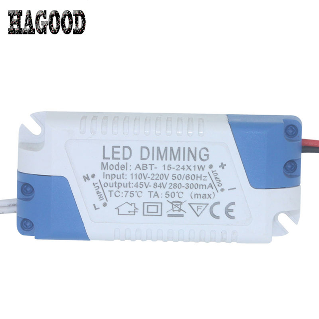LED-Treiber, dimmbar, LED-Treiber, dimmbar, 3 W, 5 W, 7 W, 8–10 W, 15 W, 15–24 W, Netzteil, LED-Treiber, Adapter, Transformator 300 mA, für LED-Downlight, 85–265 V