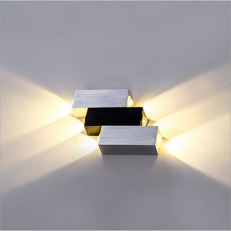 LED-Wandleuchte, Treppenhaus-Wandleuchte, Fabrikversorgung, 6 W, Aluminium-Innenwandleuchten, Herstellung dekorativer Beleuchtung