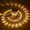 RGB Spirale Loch LED Wand Licht Effekt Wand Lampe Mit Fernbedienung Bunte Wandlamp Für Party Bar KTV Hause Dekoration