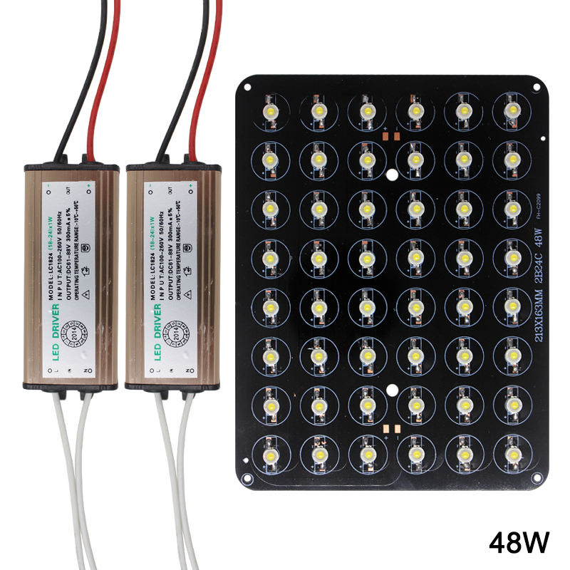 LED-Chip, 12 W, 18 W, 20 W, 24 W, 30 W, 36 W, 48 W, Hochleistungs-Lampendioden, AC85–265 V, wasserdichter LED-Treiber für vergrabene Leuchten