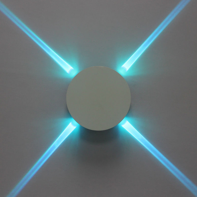 Heiße verkaufende runde LED-Kreuzstern-Wandleuchte, RGB-Licht, Nachtlicht für den Innenbereich zu Fabrikpreisen. Innovative Oberflächenlichttreppe