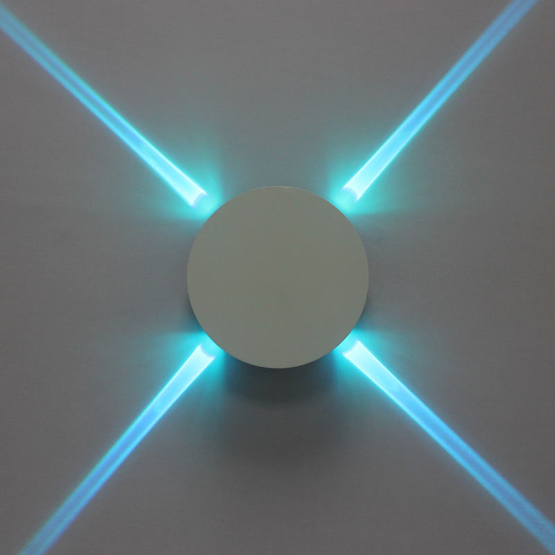 Heiße verkaufende runde LED-Kreuzstern-Wandleuchte, RGB-Licht, Nachtlicht für den Innenbereich zu Fabrikpreisen. Innovative Oberflächenlichttreppe