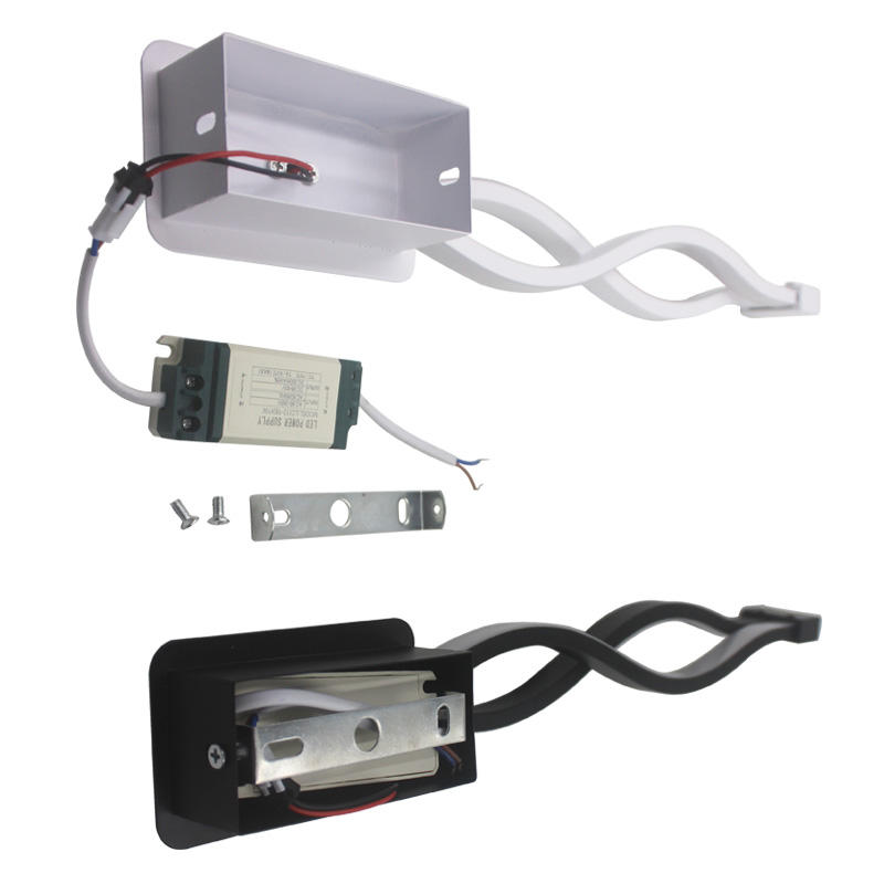 LED-Wandleuchte, gewellte Form, Wandleuchte, modernes Design, Aluminium, für Schlafzimmer, Flur, Wohnzimmer, Innen-LED-Leuchten