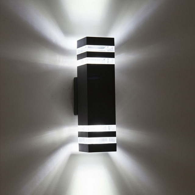 Wasserdichte LED-Wandleuchten für den Außenbereich, IP65, Aluminium, für Hof, Garten, Veranda, Flurbeleuchtung