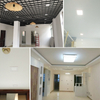 Ultradünne, dimmbare, quadratische LED-Panel-Deckenleuchte mit echter voller Leistung, LED-Downlight, 3 W/4 W/6 W/9 W/12 W/15 W/18 W/24 W, warm/kaltweiß