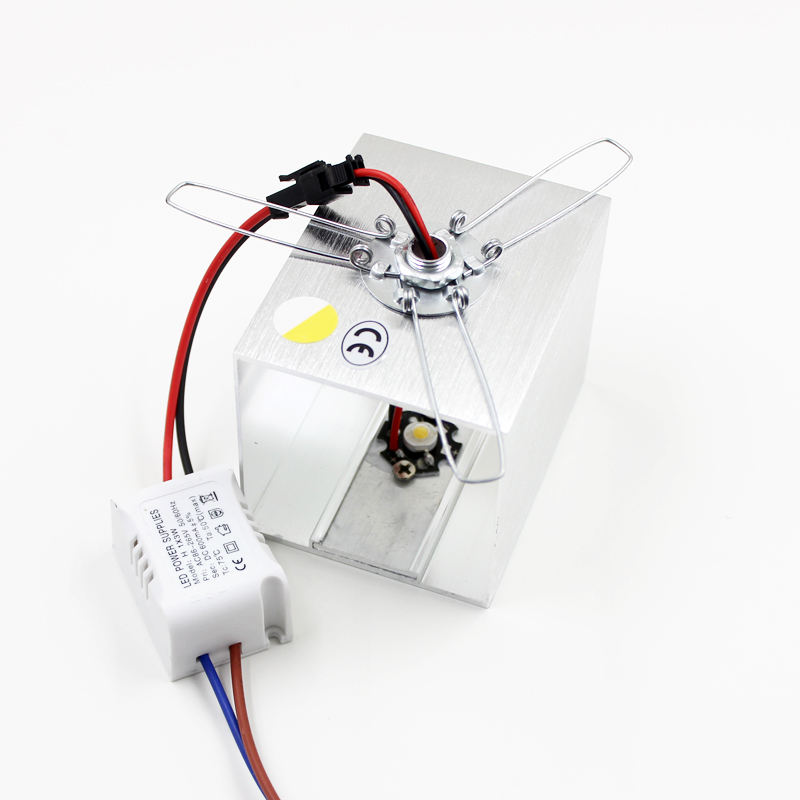3W LED Wandleuchte AC85-265V Innendekoration Leuchte Wandleuchte Veranda eingebettetes Aluminium für Schlafzimmer Wohnzimmer Flur