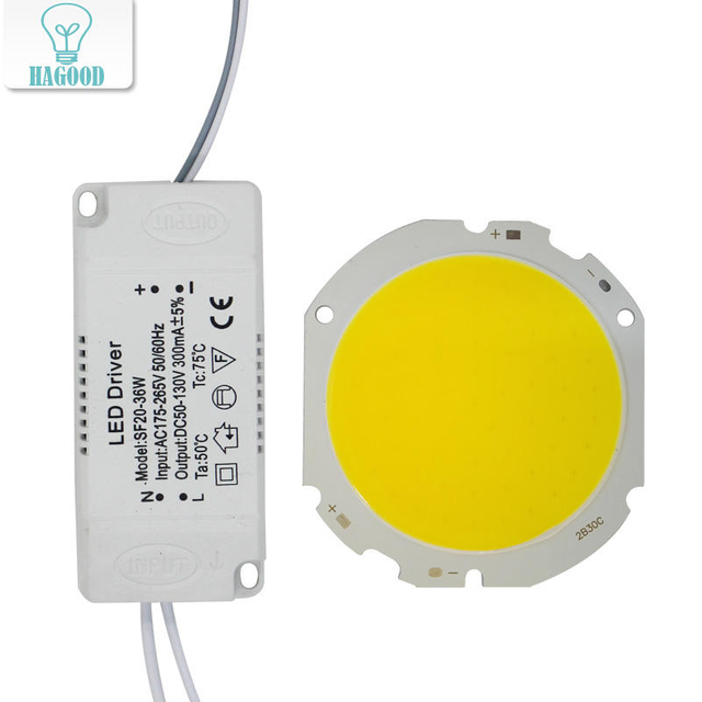LED-COB-Lampenperle, 10 W-30 W, Lichtquellenchip + LED-Treiber, Netzteil, kalt/warm/natürliches Weiß für DIY-LED-Spotlicht