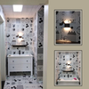 Modernes Design, dekorative Wand-LED-Leuchte, IP65, nach oben und unten gerichtete Wandleuchte, Nachttisch-Außen-LED, schwarz, moderner Schminkzaun