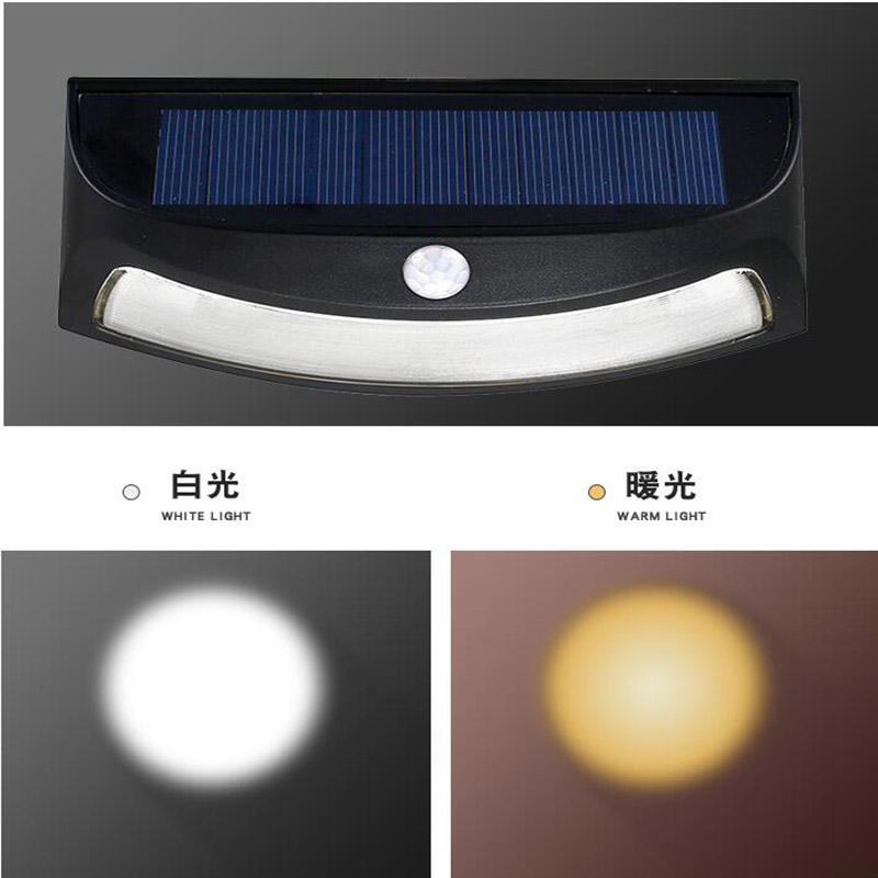 IP44 Hochwertiges New Smile Solarlicht für Gartenlicht, Solarstrom-Zaun-Sicherheitslicht mit Bewegungssensor